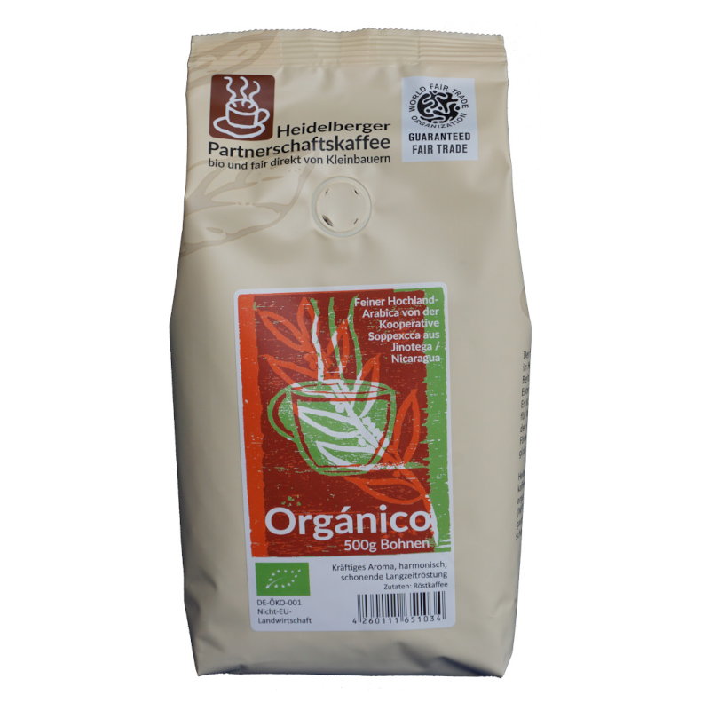 Packung Organico Bohnen