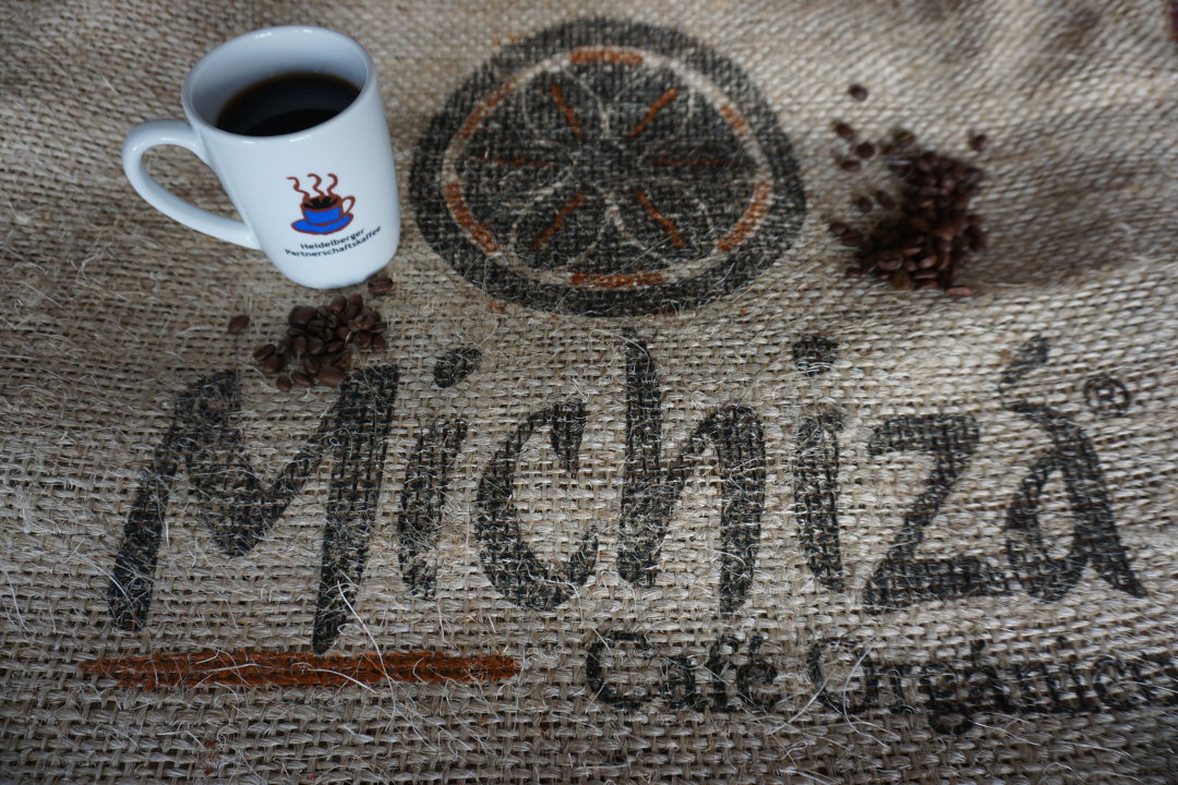 Der Kaffee von Michiza kommt in des Bio-Espresso